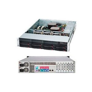 Supermicro server chassis CSE-825TQC-R802LPB, 2U, Dual and Single Intel and AMD CPUs, 3 x 80mm Hot-s