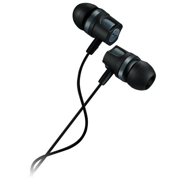 CANYON EP-3 Stereo earphones with microphone, Dark gray, cable length 1.2m, 21.5*12mm, 0.011kg