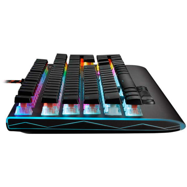 CANYON Wired multimedia gaming keyboard with lighting effect, 20pcs rainbow LED & 19pcs RGB light, N