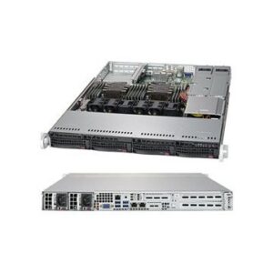 Supermicro server chassis 1U Optimized for X11 WIO (W series) motherboards, 4 x 3.5" hot-swap SAS/SA