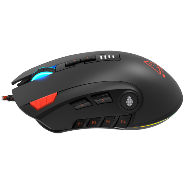 CANYON,Gaming Mouse with 12 programmable buttons, Sunplus 6662 optical sensor, 6 levels of DPI and u