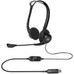 LOGITECH PC960 Corded Stereo Headset BLACK - USB