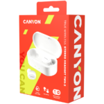 CANYON TWS-2 Bluetooth sport headset, with microphone, BT V5.0, RTL8763BFR, battery EarBud 43mAh*2+C