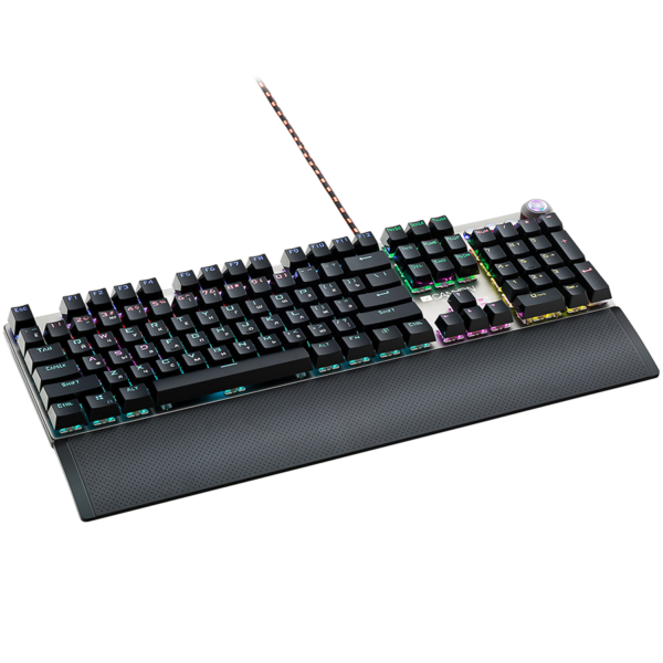 Wired Gaming Keyboard,Black 104 mechanical switches,60 million times key life, 22 types of lights,Re