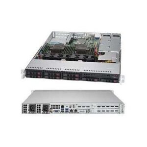 Supermicro 1U Rackmount chassis, support for motherboard size: 12" x 13" E-ATX and 13.68" x 13", 8 x