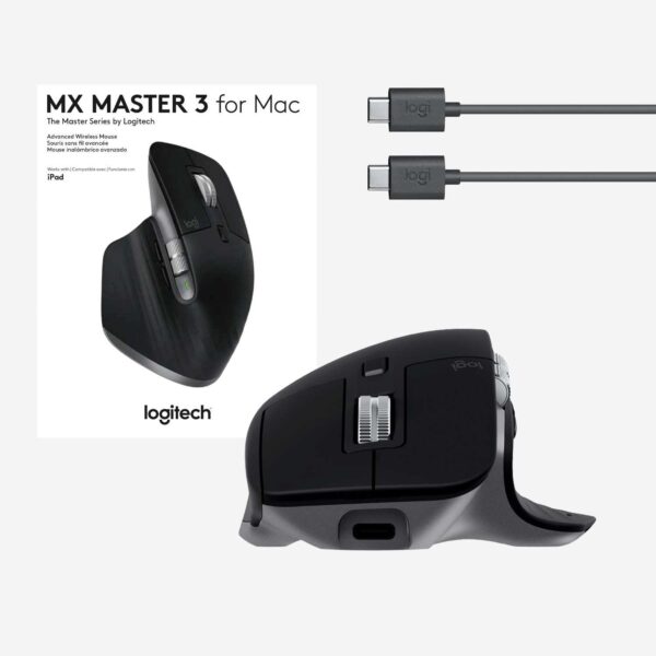 Мышь беспроводная Logitech MX Master 3 for Mac SPACE GREY (M/N: MR0077)