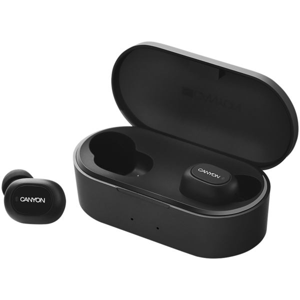 CANYON TWS-2 Bluetooth sport headset, with microphone, BT V5.0, RTL8763BFR, battery EarBud 43mAh*2+C