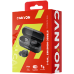 CANYON TWS-1 Bluetooth headset, with microphone, BT V5.0, Bluetrum AB5376A2, battery EarBud 45mAh*2+