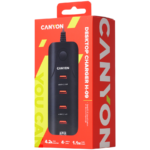 CANYON H-09 Universal 4xUSB AC charger (in wall) with over-voltage protection, Input 100V-240V, Outp