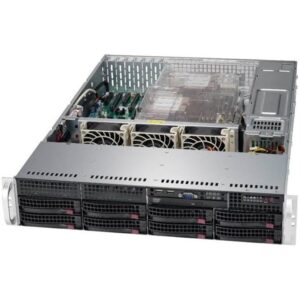 SUPERMICRO CSE-825TQC-R1K03LPB 8x 3.5" Hot-swap SAS3/ SATA Drive Bays & 2x Fixed 3.5" Drive Bays, 10