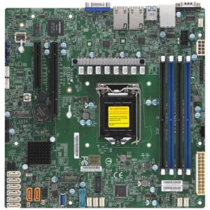 Supermicro mainboard server X11SCH-F Single Socket H4 (LGA 1151), 8 SATA3 (6Gbps); RAID 0, 1, 5, 10;