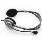 LOGITECH H110 Corded Stereo Headset - GRAY/SILVER - Dual Plug