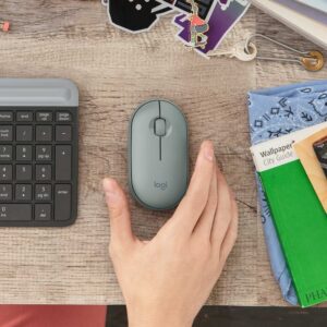 Мышь беспроводная Logitech Pebble M350 Eucalyptus (M/N: MR0075 / C-U0010)