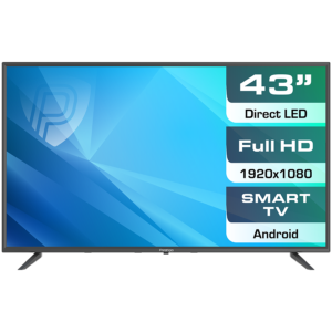 Prestigio LED LCD TV TOP 43"(1920x1080) TFT LED, 250cd/m2, USB, HDMI, VGA, RCA, CI slot, Optical, Mu
