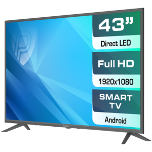 Prestigio LED LCD TV TOP 43"(1920x1080) TFT LED, 250cd/m2, USB, HDMI, VGA, RCA, CI slot, Optical, Mu