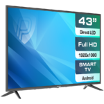 Prestigio LED LCD TV TOP 43"(1920x1080) TFT LED, 250cd/m2, USB, HDMI, VGA, RCA, CI slot, Optical, Mu