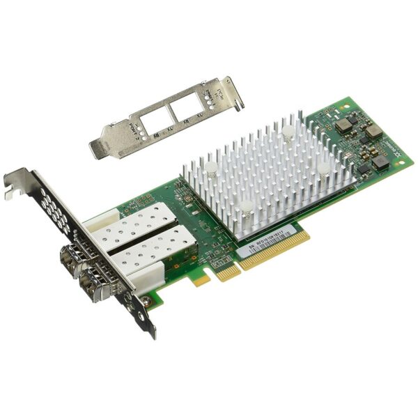 Qlogic 16Gb Dual Port FC HBA, PCIe Gen3 x8, SR LC multi-mode optic