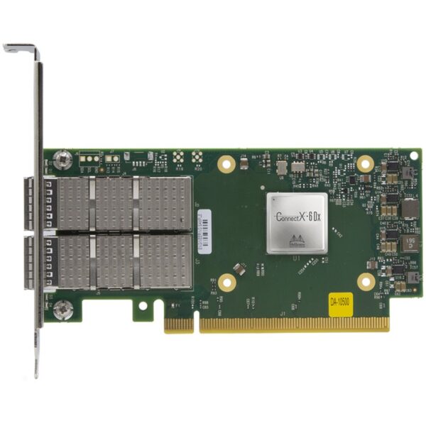 Сетевой адаптер Mellanox ConnectX-6 Dx EN adapter card, 100GbE dual-port QSFP56, PCIe4.0 x16, No Cry