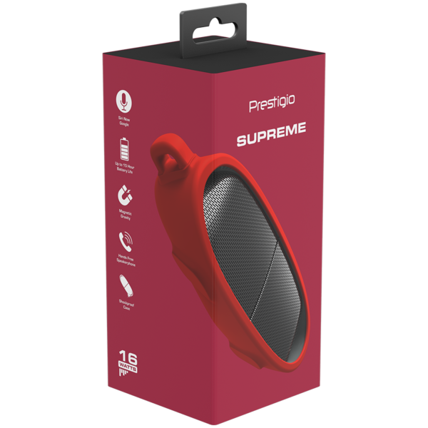 Prestigio Supreme, 2-in-1 bluetooth speakers with magnets, TWS, 1000mAH battery, with Type-C port,