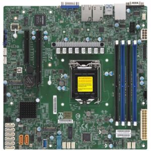 Серверная материнская плата SuperMicro X11SCH F Single Socket H4 (LGA 1151), 8 SATA3 (6Gbps); RAID 0