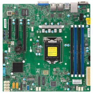 Серверная материнская плата SuperMicro X11SCL F Single Socket H4 (LGA 1151), 6 SATA3 (6Gbps) ports;