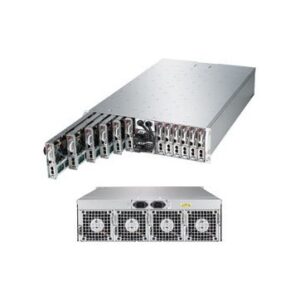 Supermicro Microcloud  SYS-5039MC-H12TRF, 3U, 12 nodes - per node - 2x 3,5'' or 4x 2,5'' SATA3 inter