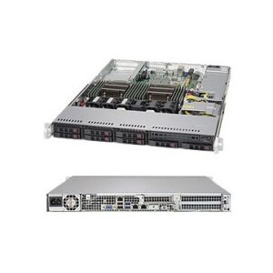 Supermicro 1U Rackmount chassis, support for motherboard size: 12" x 13" E-ATX and 13.68" x 13", 8 x