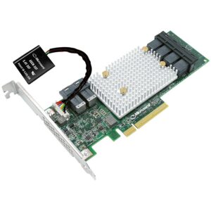Microsemi Adaptec SmartRAID 3102-8i, 8 int. ports, 2 x SFF-8643, 12 Gbps ROC, RAID 0, 1, 5, 6, 50, 6
