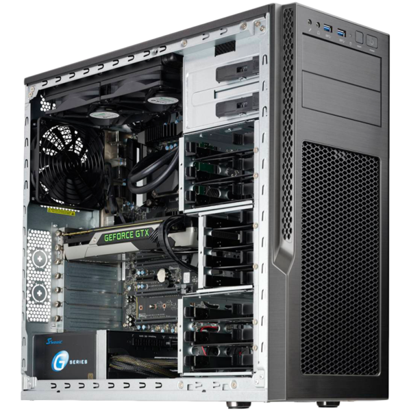 Supermicro Superserver SYS-5039AD-I, Mid Tower, X299 chipset, Single SKT LGA 2066, 8 x DIMMs, 4 x PC