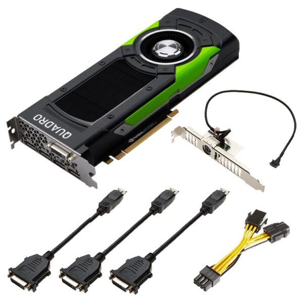 PNY NVIDIA Video Card Quadro P6000 24 GB GDDR5x  384-bit, CUDA Cores  3840, PCIE 3.0 x16, 4x DP1.4,