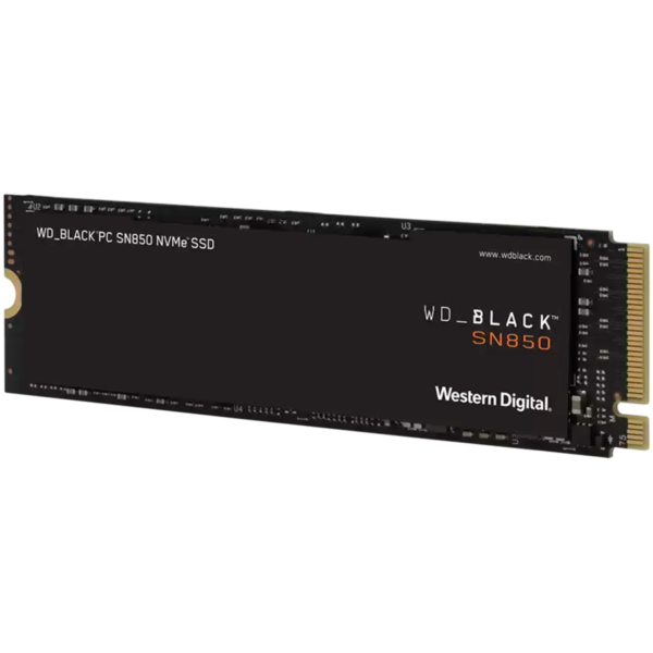 WD_BLACK SN850 M.2 NVMe SSD (PCIe Gen 4.0) 500GB, Up to 7,000/4,100 Read/Write