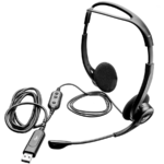LOGITECH PC960 Corded Stereo Headset BLACK - USB