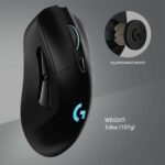 LOGITECH G703 LIGHTSPEED Wireless Gaming Mouse - HERO - BLACK - EER2