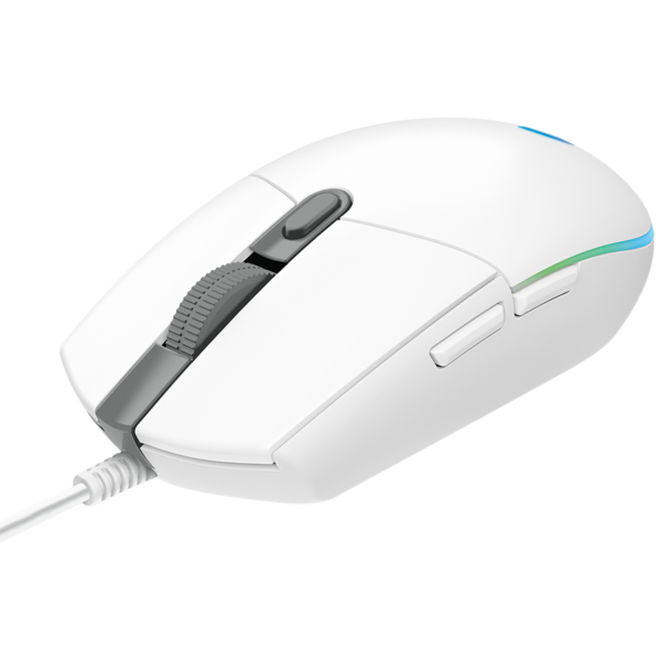 LOGITECH G102 LIGHTSYNC Corded Gaming Mouse - WHITE - USB - EER