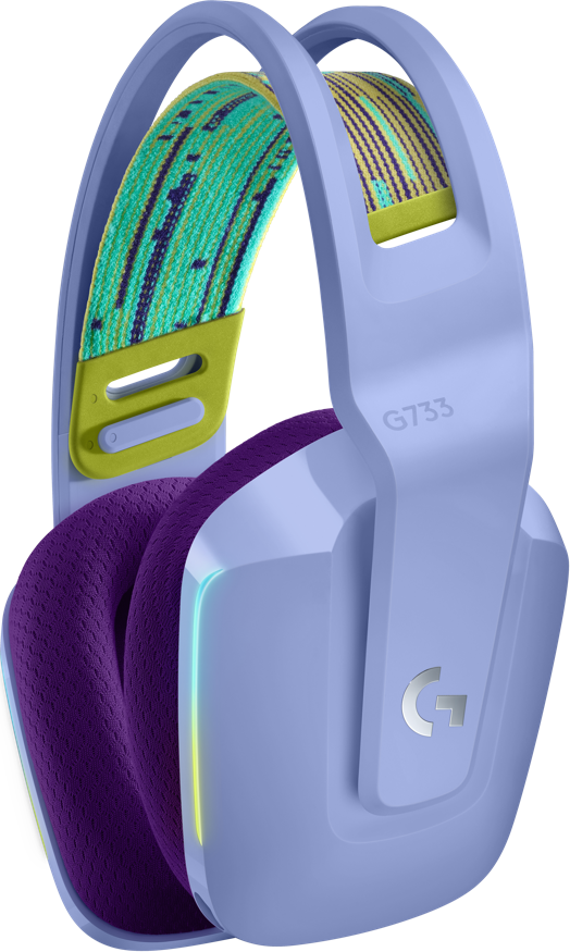 LOGITECH G733 LIGHTSPEED Wireless RGB Gaming Headset - LILAC