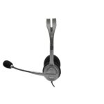 LOGITECH H110 Corded Stereo Headset - GRAY/SILVER - Dual Plug
