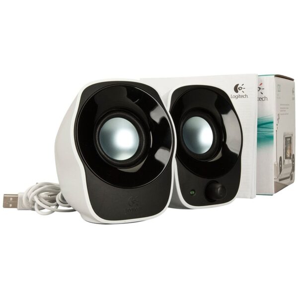 LOGITECH Z120 Compact Stereo Speakers - WHITE - USB