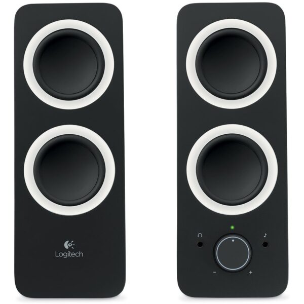 LOGITECH Z200 Stereo Speakers - MIDNIGHT BLACK - 3.5 MM - UK