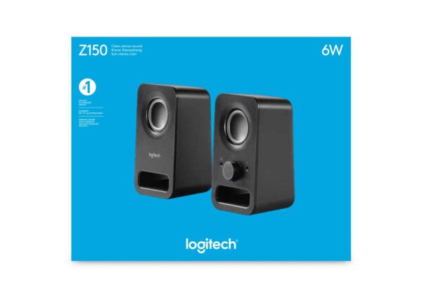 LOGITECH Z150 Stereo Speakers - MIDNIGHT BLACK - 3.5 MM