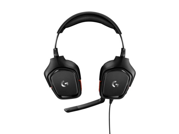 LOGITECH G332 Wired Gaming Headset - LEATHERETTE - BLACK/RED - 3.5 MM