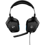 LOGITECH G432 Wired Gaming Headset 7.1 - LEATHERETTE - BLACK/BLUE - USB