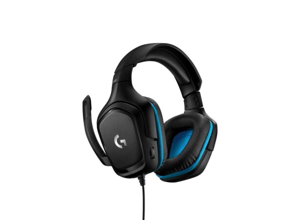 LOGITECH G432 Wired Gaming Headset 7.1 - LEATHERETTE - BLACK/BLUE - USB