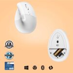 Мышь беспроводная Logitech LIFT PALE GREY (400-4000 dpi, Bluetooth, USB-ресивер Logi Bolt®, 4 настра