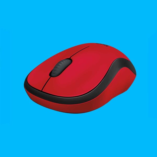 Мышь беспроводная Logitech M220 Silent Red (красная, оптическая, 1000dpi, 2.4 GHz/USB-ресивер, бесшу
