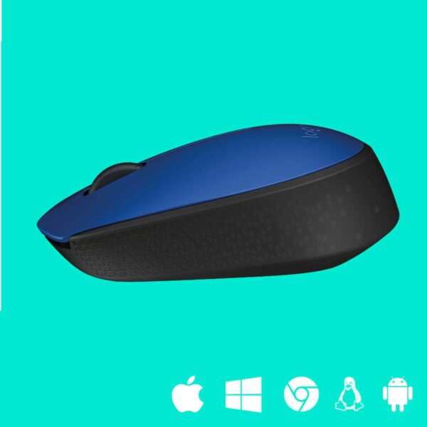 Мышь беспроводная Logitech M171 Blue (синяя, оптическая, 1000dpi, 2.4 GHz/USB-ресивер) (M/N: M-R0060