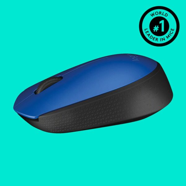 Мышь беспроводная Logitech M171 Blue (синяя, оптическая, 1000dpi, 2.4 GHz/USB-ресивер) (M/N: M-R0060