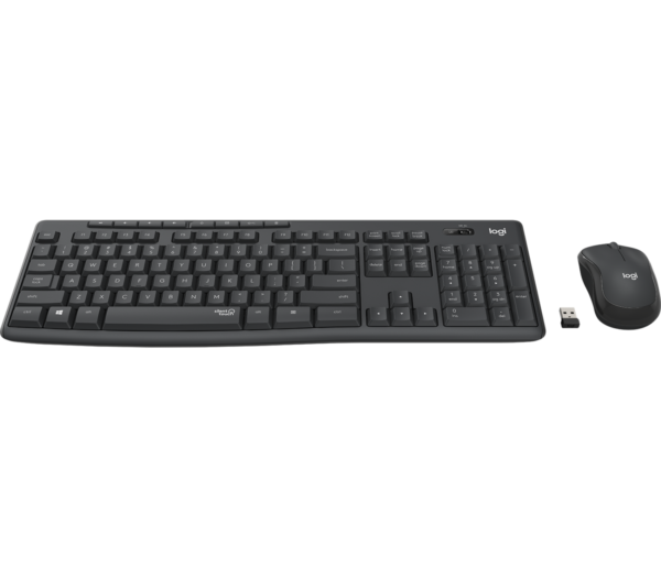 Комплект беспроводной Logitech MK295 с поддержкой SilentTouch (клавиатура+мышь, GRAPHITE, RUS, 2.4GH