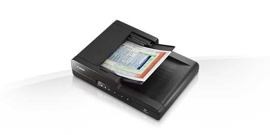 Документный сканер DOCUMENT SCANNER DR-F120 А4, планшет с АПД, АПД 50 листов, 20 стр/мин, ежедневный