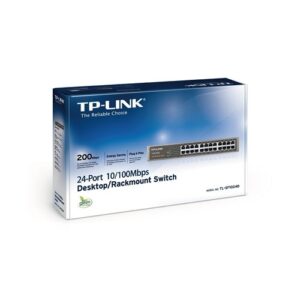 TP-Link TL-SF1024D 24-портовый Fast Ethernet настольный/монтируемый в стойку коммутатор