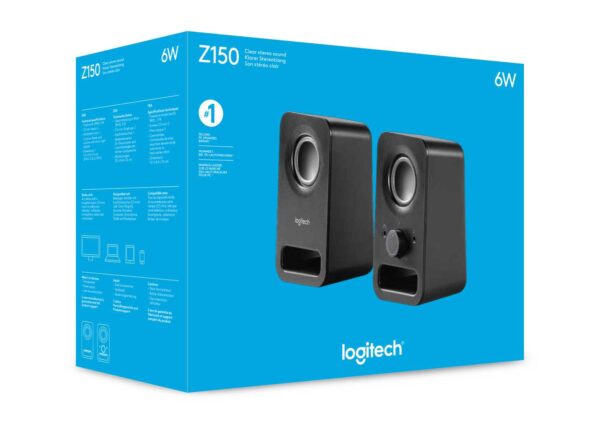 Колонки Logitech Z150 BLACK (система 2.0) (M/N: S-00134)